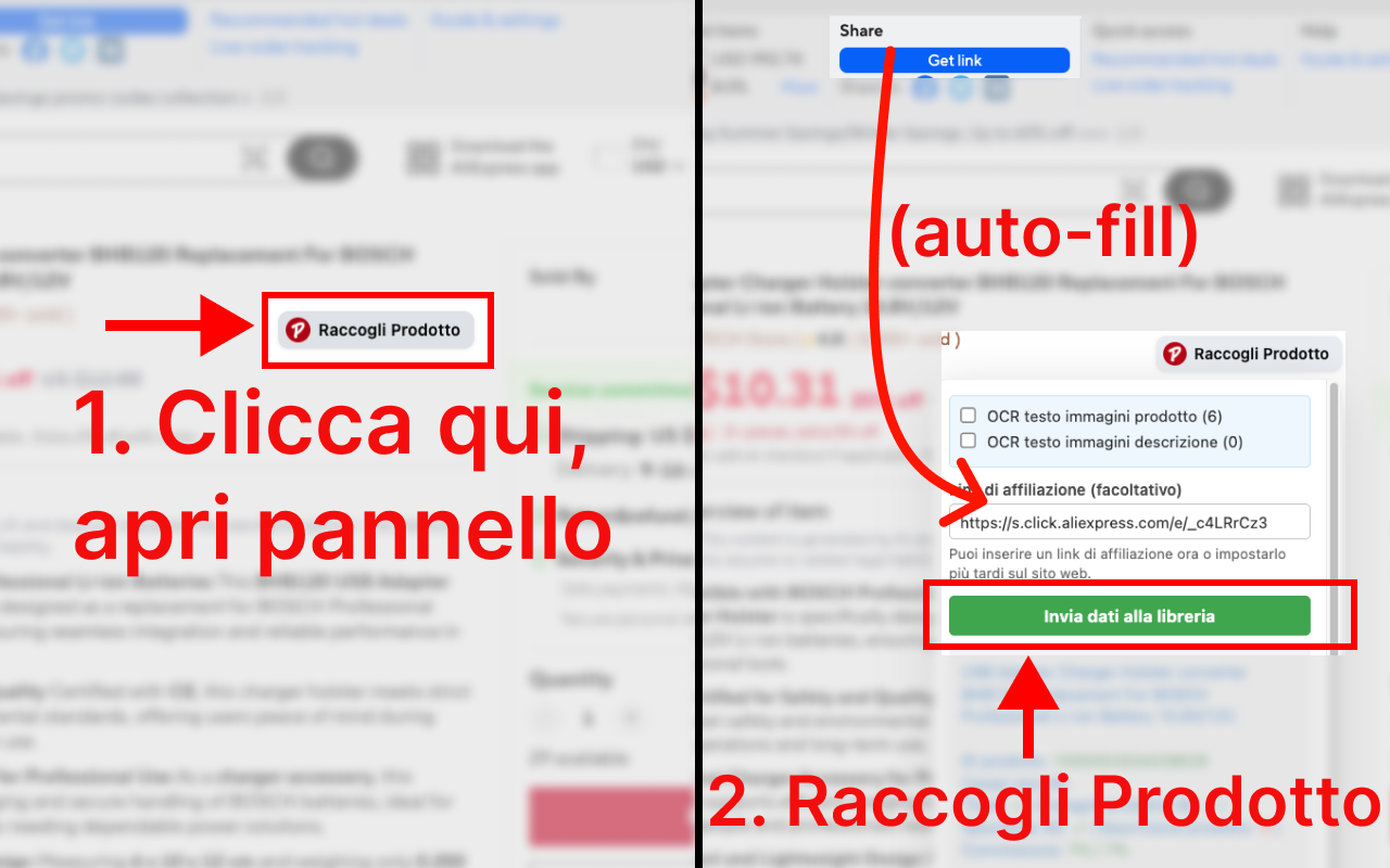 PromoLeaz per AliExpress Estrazione in 1 clic