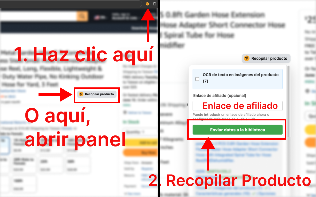 PromoLeaz para Amazon Extracción en un clic