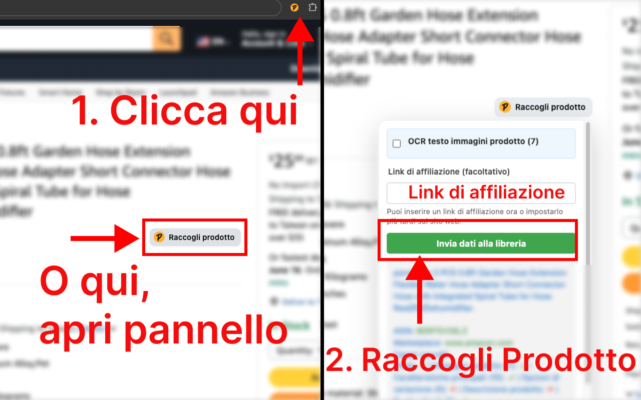 PromoLeaz per Amazon Estrazione in un clic