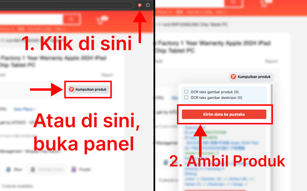 PromoLeaz for Shopee One-Click Scraper untuk Produk Shopee