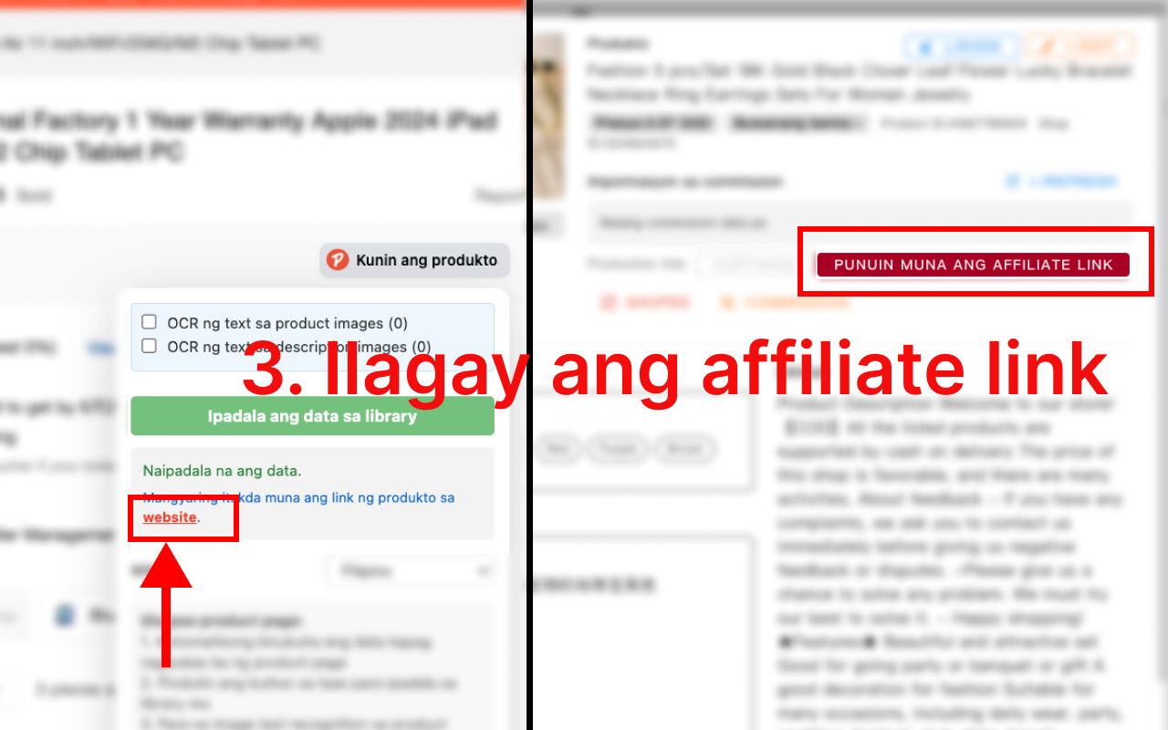 PromoLeaz for Shopee Affiliate Link Configuration